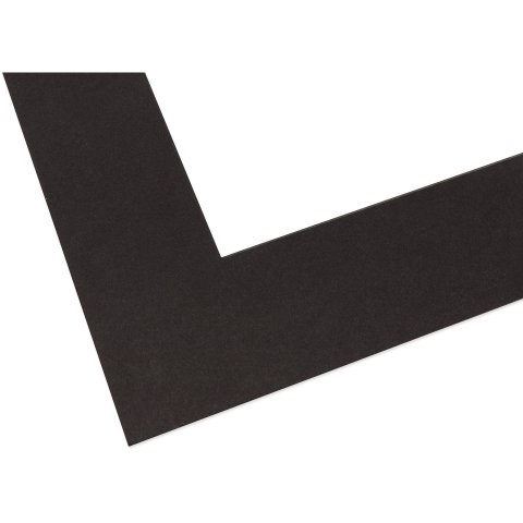 Peterboro passepartout board, cotton rags ca. 1.5 x 810 x 1020, black, solid colour