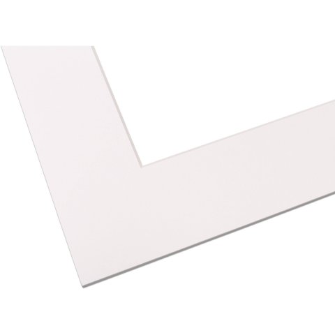 Kurator cartone passepartout ca. 2,5 x 810 x 1020 mm, bianco chiaro, tinta unita