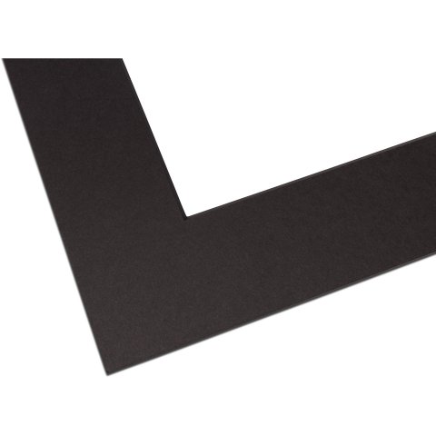 Kurator cartone passepartout ca. 2,5 x 810 x 1020 mm, nero, colorato passante