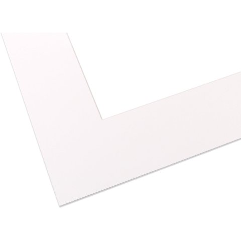 Kurator cartone passepartout ca. 1,5 x 810 x 1200 mm, bianco chiaro, tinta unita