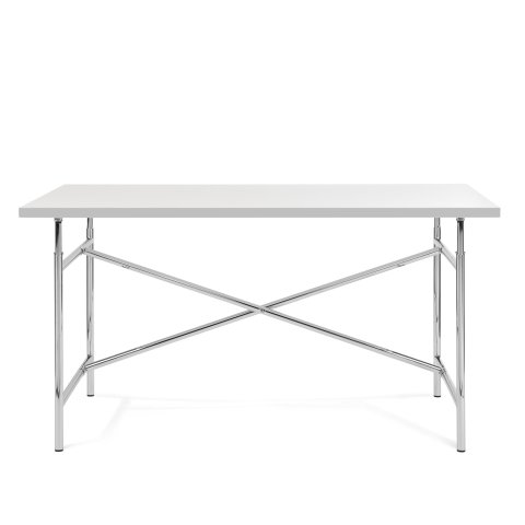 Kindertisch E2, chrom Tischplatte: weiß, Kante weiß, 25x680x1200 mm