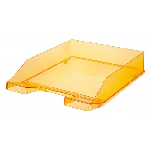 Document tray A4 - C4 255 x 348 x 65 mm, transparent, orange