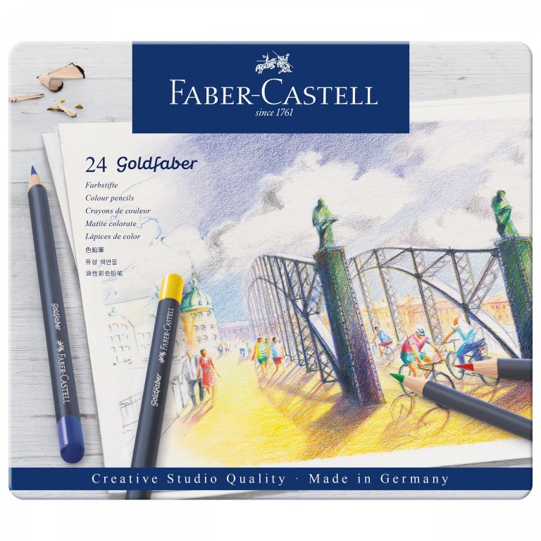 Faber-Castell Farbstift Goldfaber, 24er-Set
