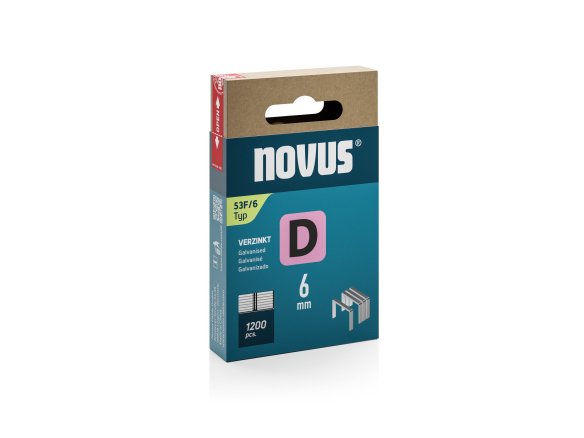 Novus Heftmittel Flachdrahtklammern D Typ 53 F