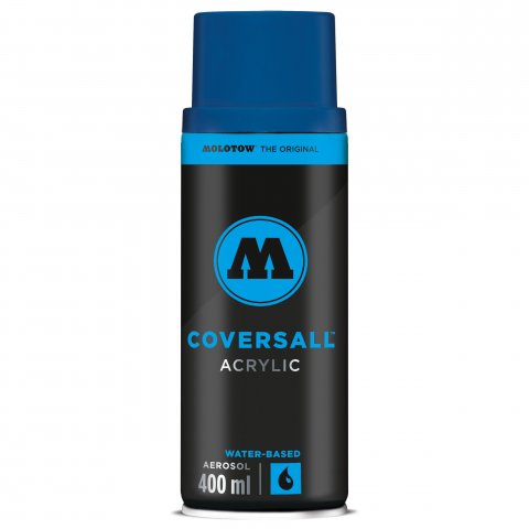 Molotow Coversall water-based acrylic spraypaint can, 400 ml, tulip blue