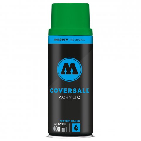 Molotow Pintura acrílica en aerosol Coversall a base de agua tarro 400 ml, jugo verde