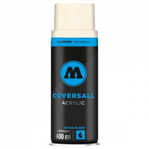 Molotow Coversall water-based acrylic spraypaint can, 400 ml, natural white