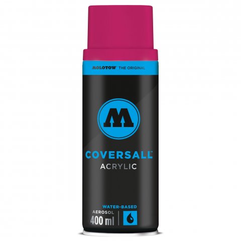 Molotow Coversall water-based acrylic spraypaint can, 400 ml, telemagenta