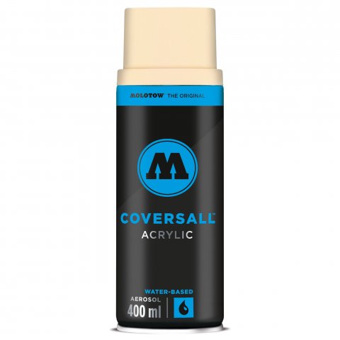 Molotow Pintura acrílica en aerosol Coversall a base de agua tarro 400 ml, luz de marfil