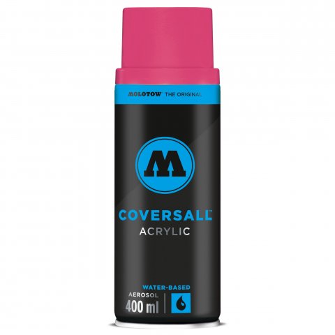 Molotow vernice acrilica spray Coversall a base d'acqua Lattina 400 ml, MAD C psico rosa