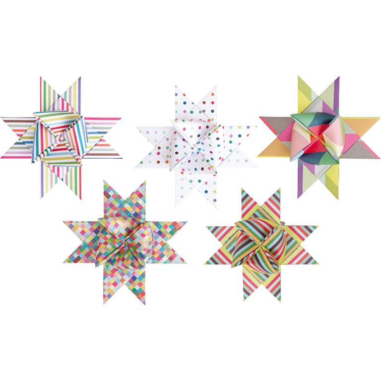 Paper Poetry Advent Star, patterned