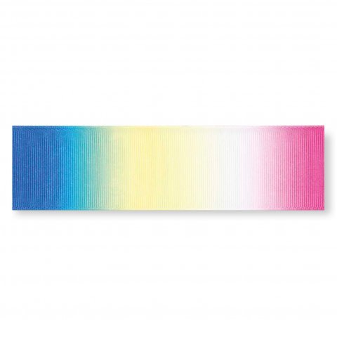 Cinta de regalo multicolor b = 40 mm, l = 3 m, gradiente de colores de luz
