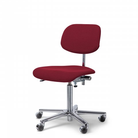 Modulor office swivel chair upholstered 450-630 x 480 x 415, Wine AD020
