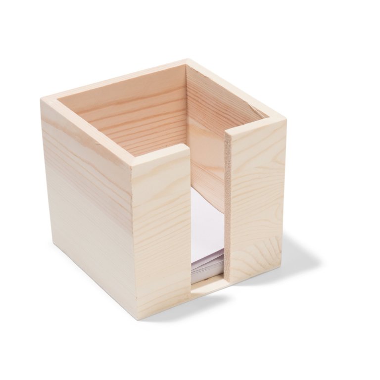 Caja de notas de madera