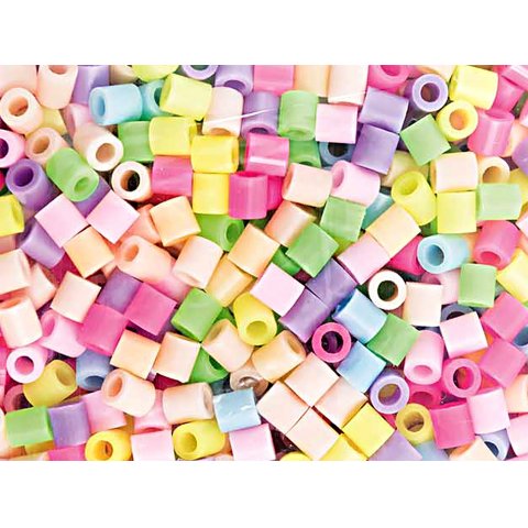 Iron-on beads mix-pack 5 x 5 mm, about 1000 pieces, pastel