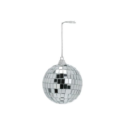 Anhänger Discokugel, ø 7 cm, silber
