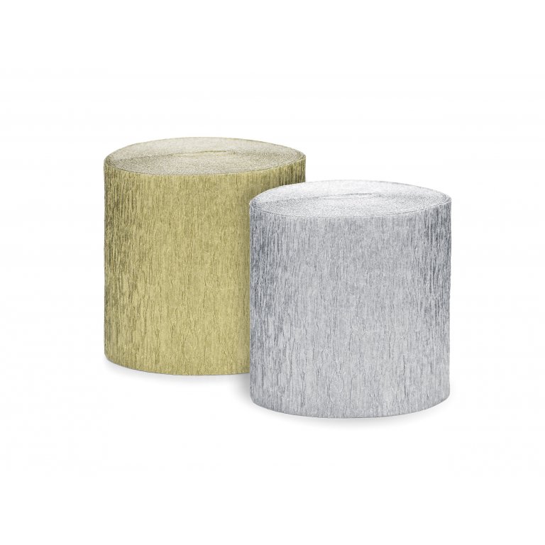 Rollos de papel crepé
