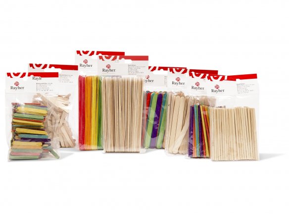 Maderas artesanales, palitos de helado