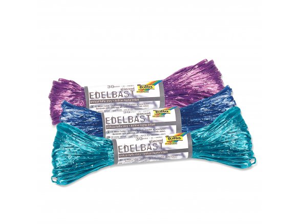Rafia in viscosa, lucida, colorata