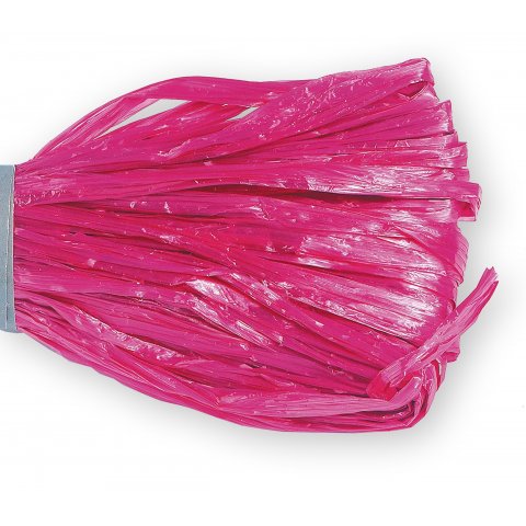 Viscose raffia, glossy, coloured bundle, l = 30 m, w = app. 5 mm, rose pink