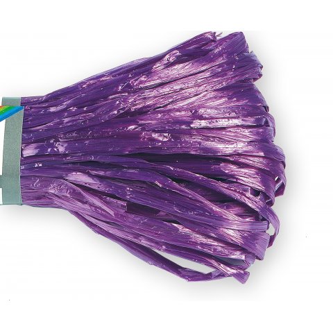 Viscose raffia, glossy, coloured bundle, l = 30 m, w = app. 5 mm, violet