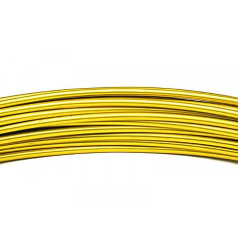 Aluminium wire, coloured, unstraightened ø 2.0 mm, l = 3 m, gold