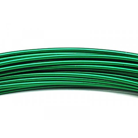 Aluminium wire, coloured, unstraightened ø 2.0 mm, l = 3 m, green