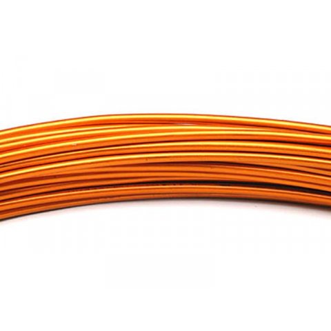 Aluminium wire, coloured, unstraightened ø 2.0 mm, l = 3 m, orange