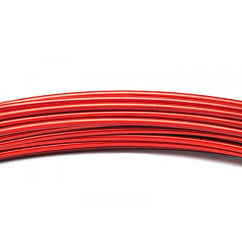 Aluminium wire, coloured, unstraightened ø 2.0 mm, l = 3 m, red