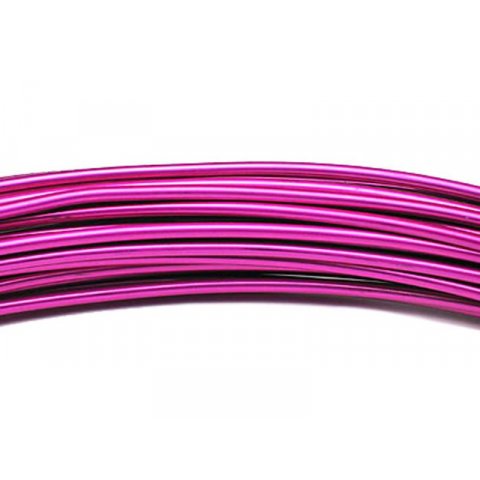 Aluminium wire, coloured, unstraightened ø 2.0 mm, l = 3 m, pink