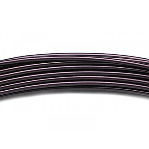 Aluminium wire, coloured, unstraightened ø 2.0 mm, l = 3 m, black
