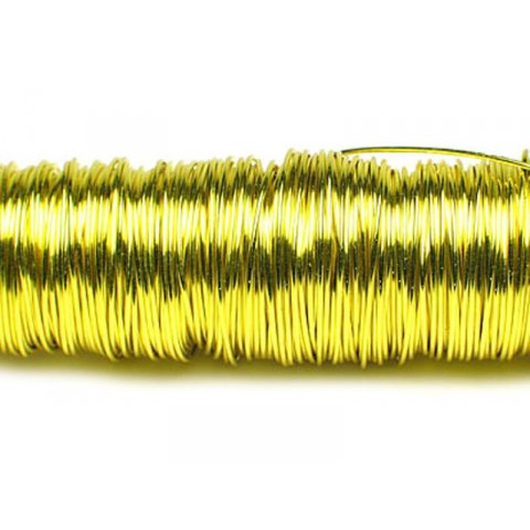 Alambre esmaltado metálico, no direccional ø 0,3 mm, l = 50 m, amarillo