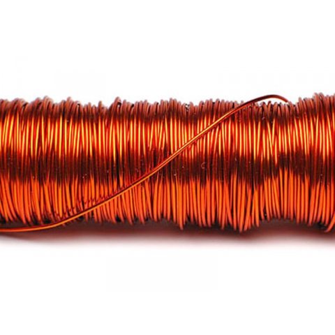 Enamelled wire metallic, non-directional ø 0.3 mm, l = 50 m, orange