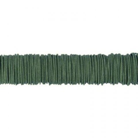 Alambre recubierto de papel ø 0,8 mm, l = 22 m (aprox. 50 g), verde