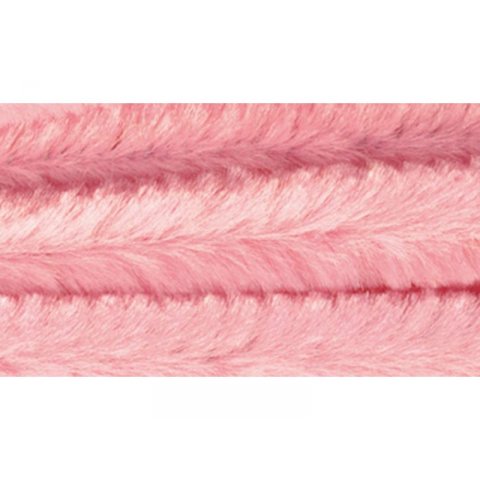 Alambre de felpilla (limpia pipas), de colores 10 piezas, ø 8 mm, l = 50 cm, rose pink