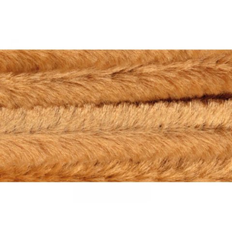 Chenille wire (pipe-cleaner), coloured 10 pieces, ø 9 mm, l = 500 mm, caramel