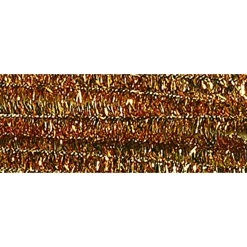Chenilledraht (Pfeifenputzer) farbig 10 Stück, ø 8 mm, l = 50 cm, gold