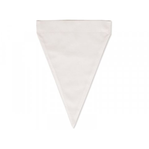 Stoff-Wimpel Baumwolle, weiß, 135 x 190 mm, 6 Stück