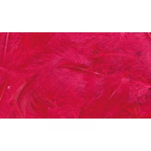 Soft feathers 3 g, l = ca. 80 - 120 mm, puffy, fuchsia