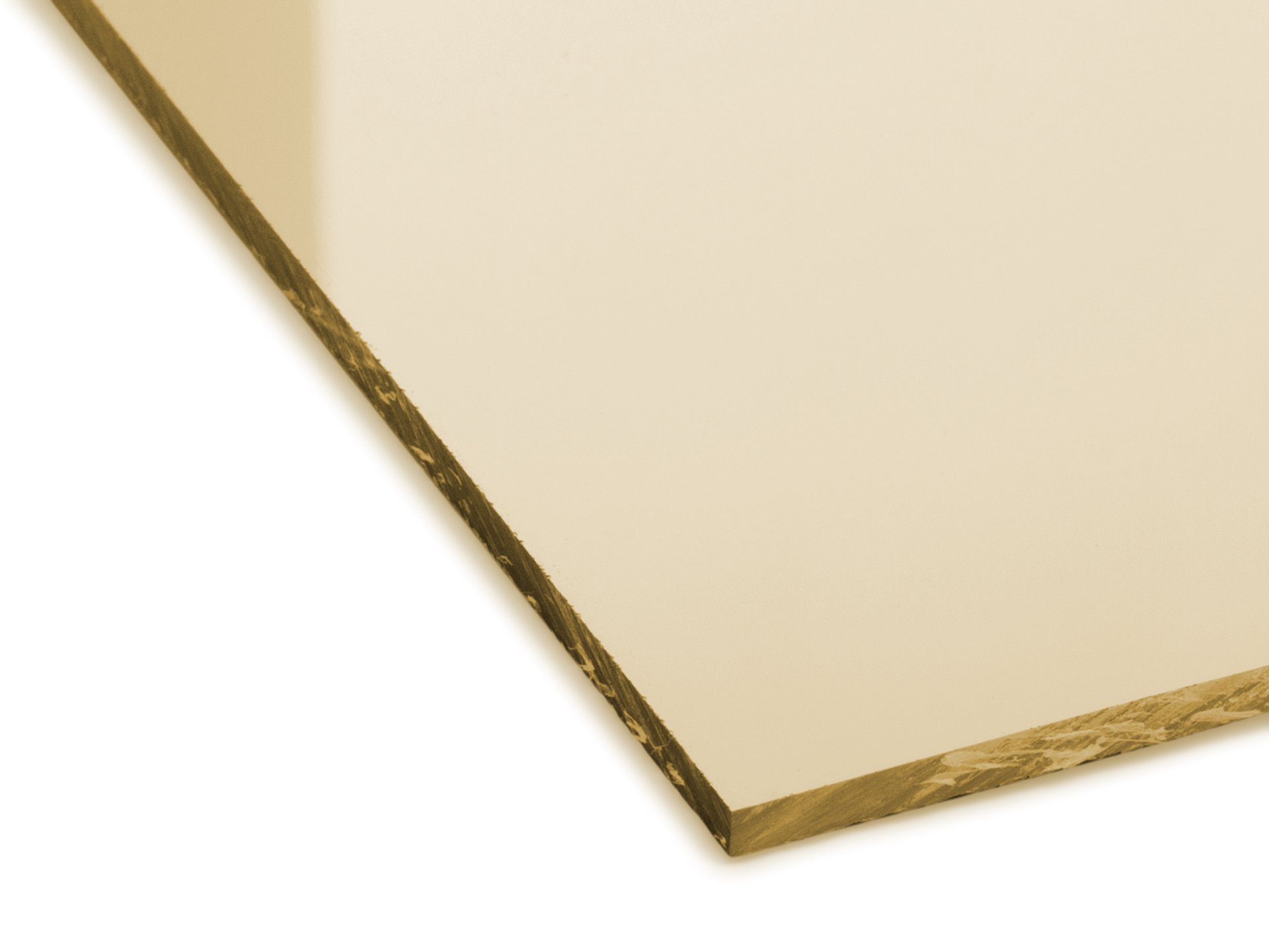 Acrylglas XT Spiegel, glatt (Zuschnitt möglich) 3,00 x 250 x 500 mm, gold