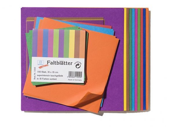 Fogli pieghevoli per origami, colori solidi