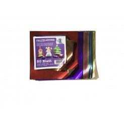 Origami Faltblätter aus Alu-Bastelfolie