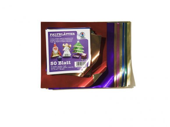 Papel plegable para papiroflexia, papel aluminio