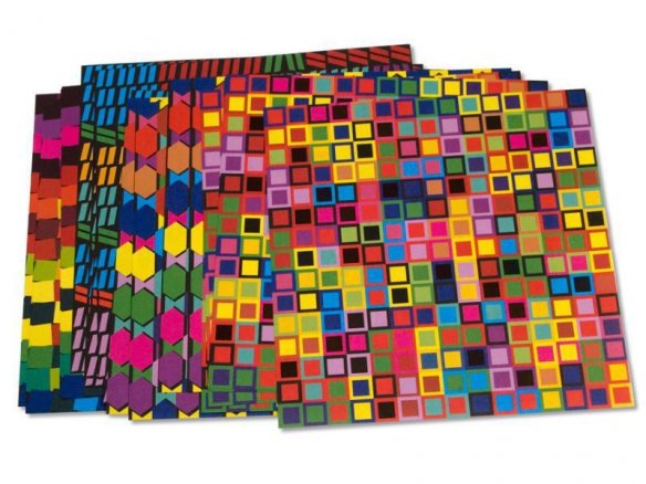 Origami folding paper, mix of decorative shapes