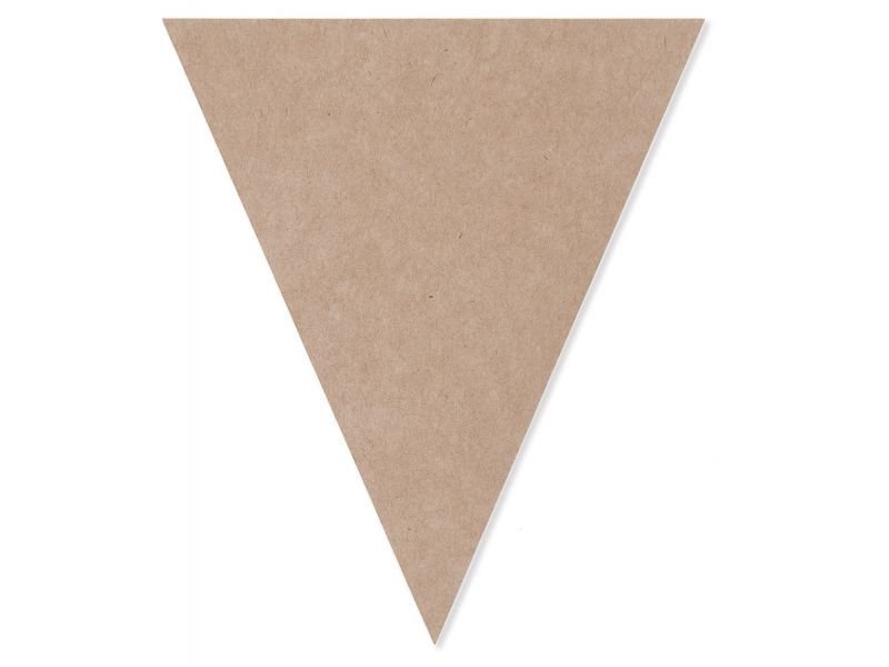 Paper Poetry Papier Wimpel Braun Kraftpapier 150 X 130 Mm 12 Stuck Online Kaufen Modulor