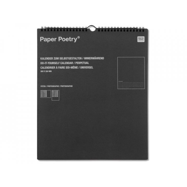 Paper Poetry Dauerkalender zum Selbstgestalten