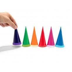 Mini First Day School cones , blank, chromo board with closure