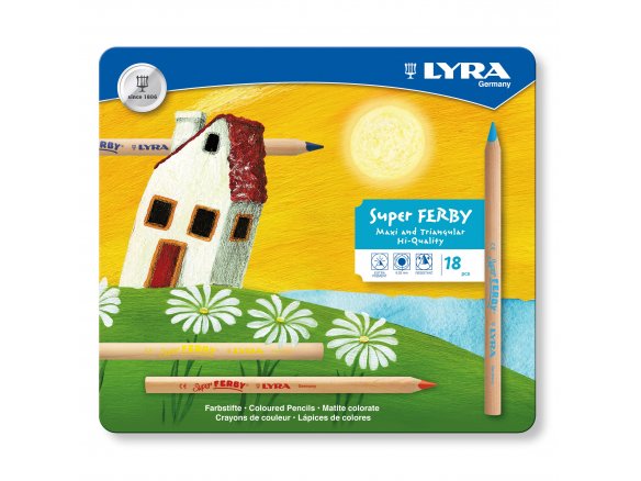 Lyra Buntstift Super Ferby Natur, 18er-Set