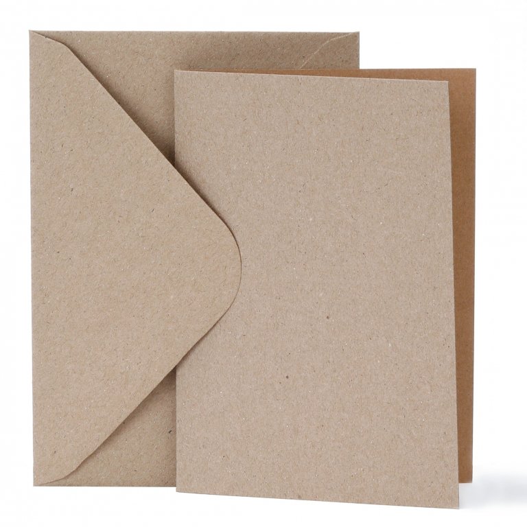 Set di cartoncini bianchi in carta riciclata