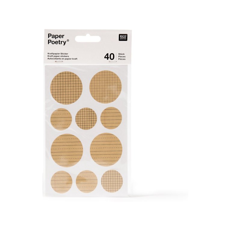 Paper Poetry Kraftpapier Sticker